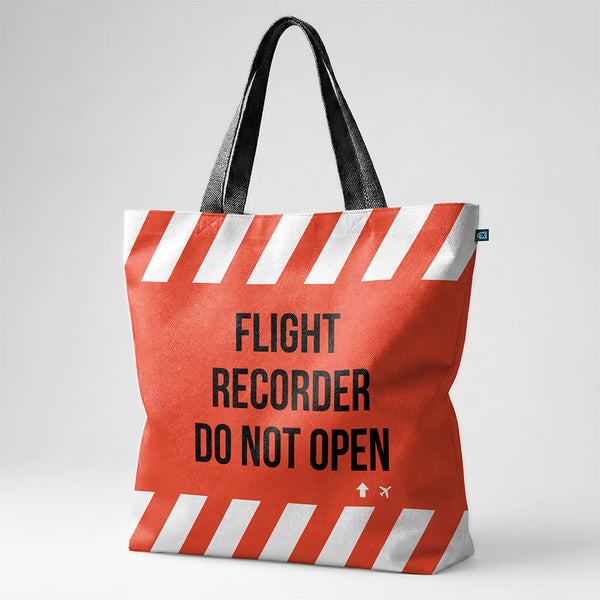 Tote Bag - Flight Recorder Do Not Open