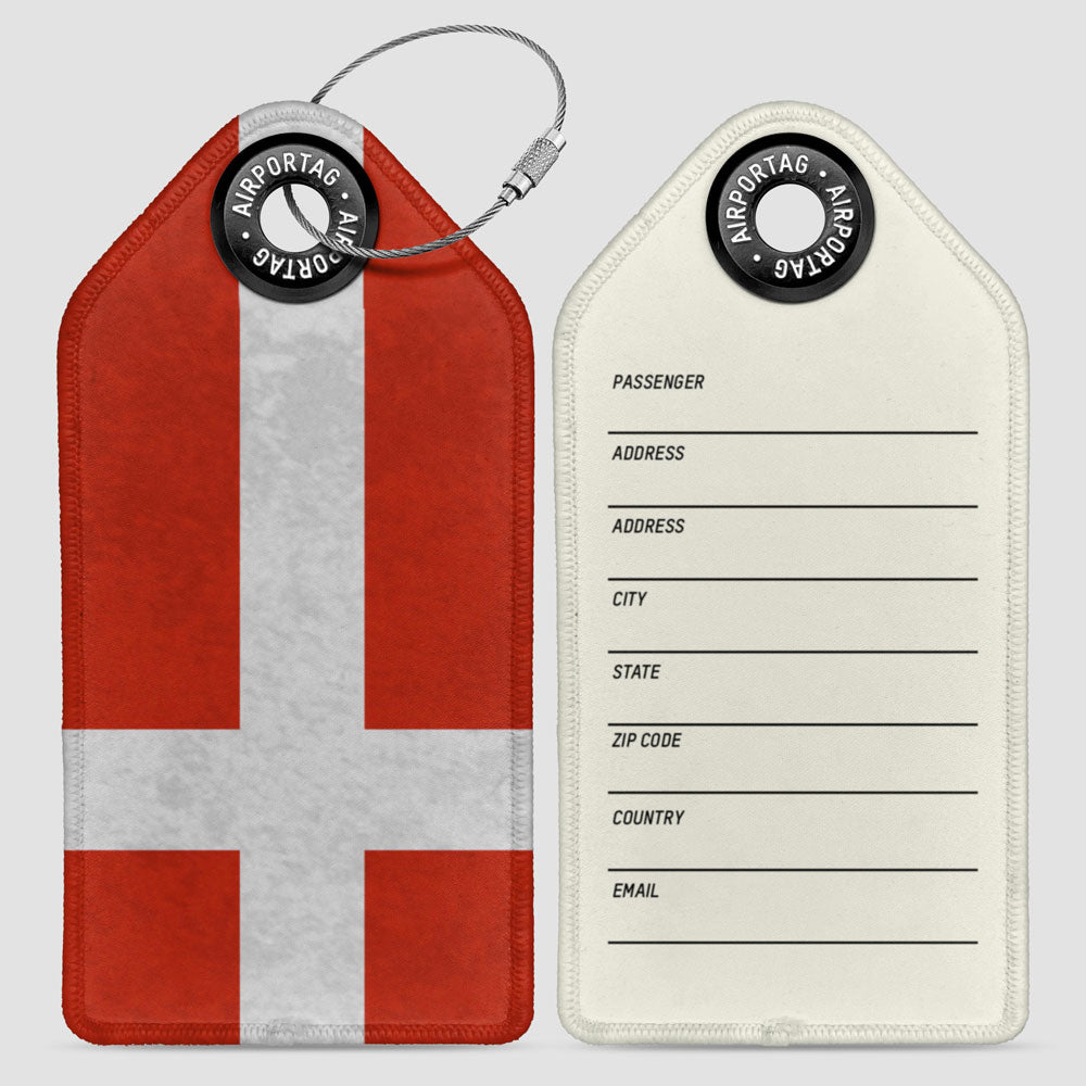 Danish Flag - Luggage Tag