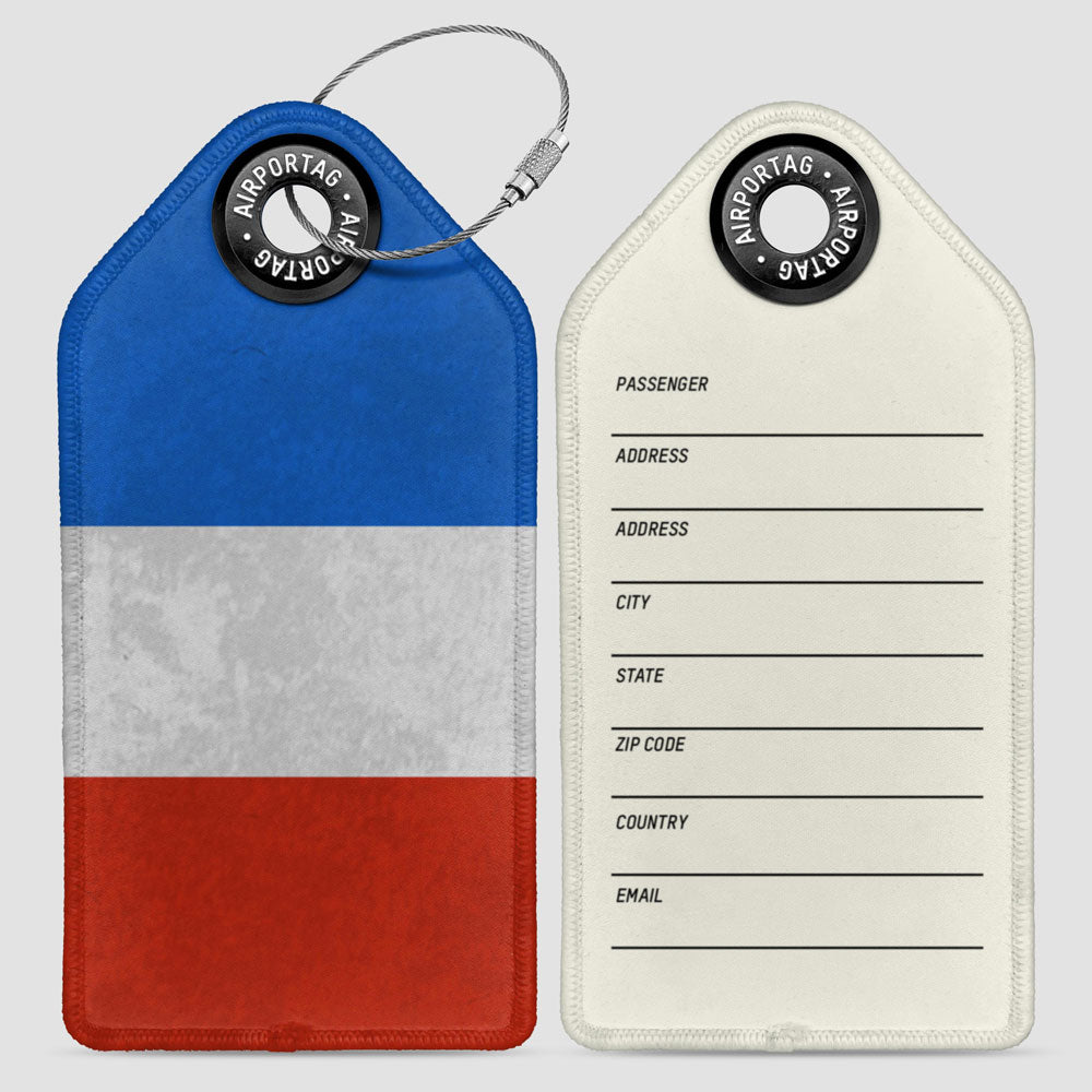 French Flag - Luggage Tag