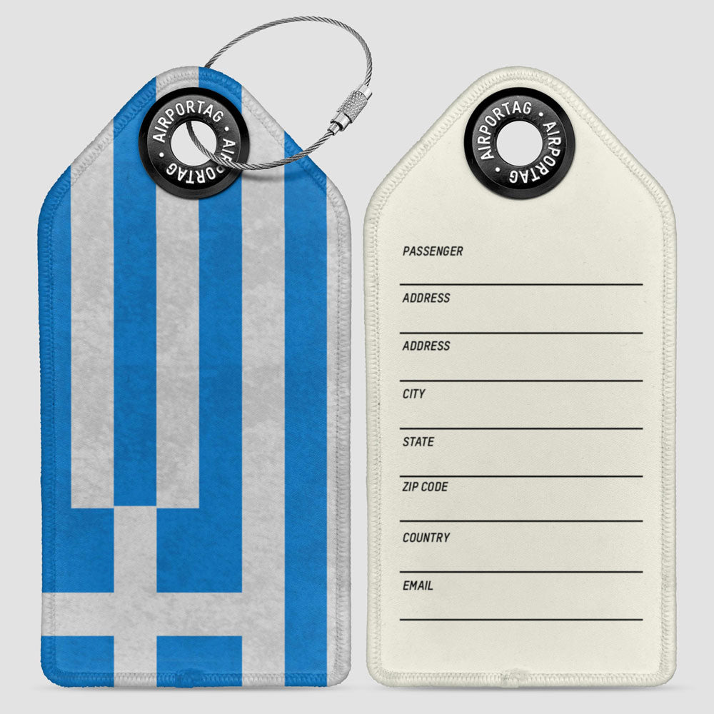 Greek Flag - Luggage Tag