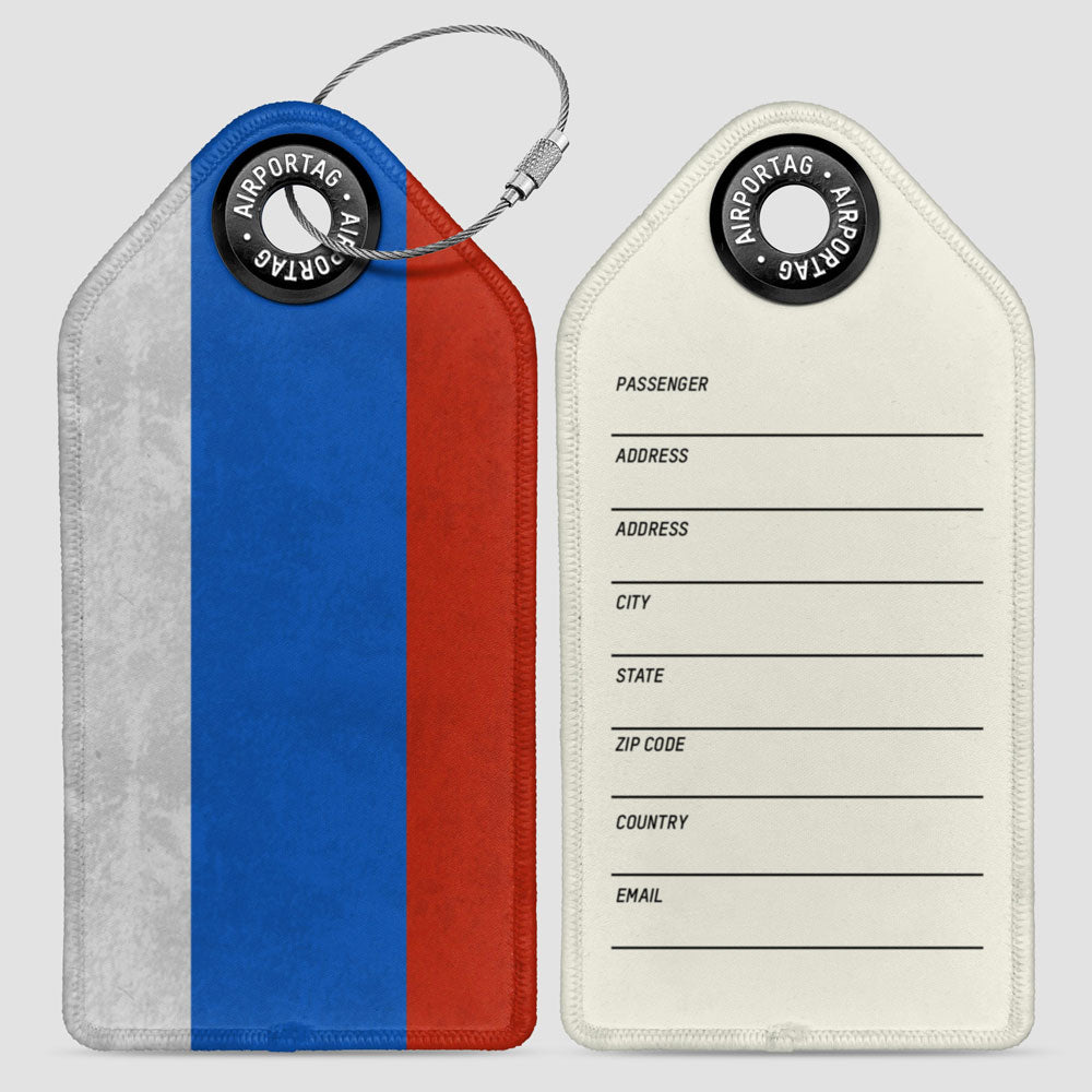 Russian Flag - Luggage Tag