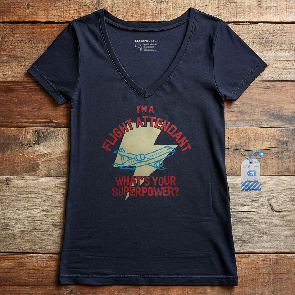 I'm Flight Attendant - Women's V-Neck T-Shirt