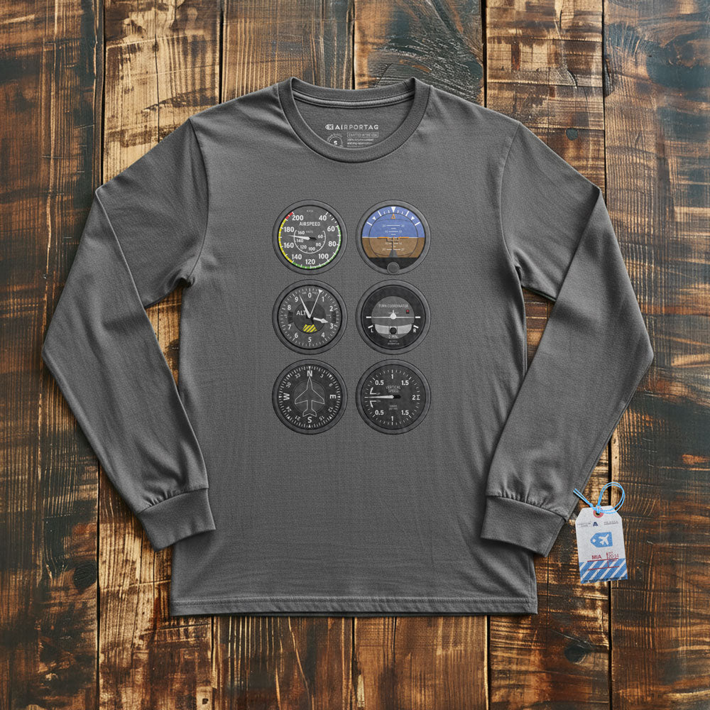 Flight Instruments - Long Sleeve T-Shirt