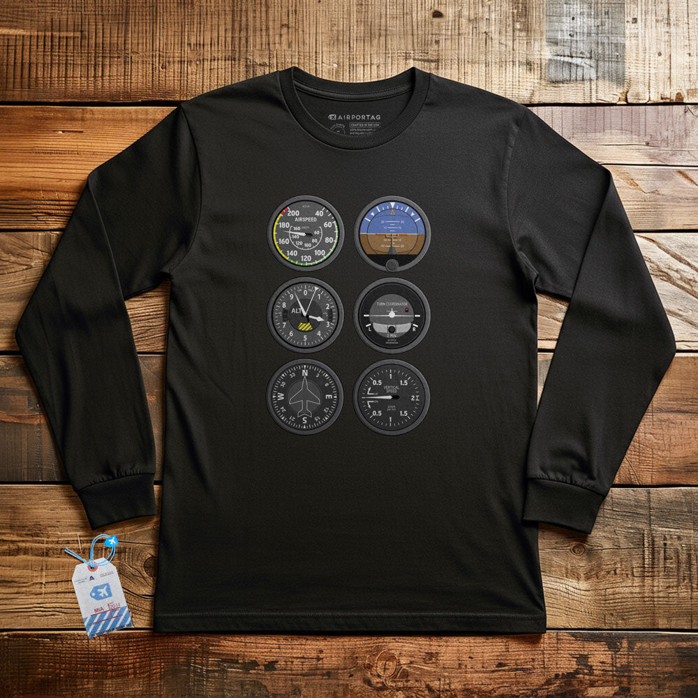 Flight Instruments - Long Sleeve T-Shirt