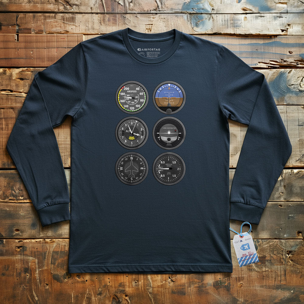 Flight Instruments - Long Sleeve T-Shirt