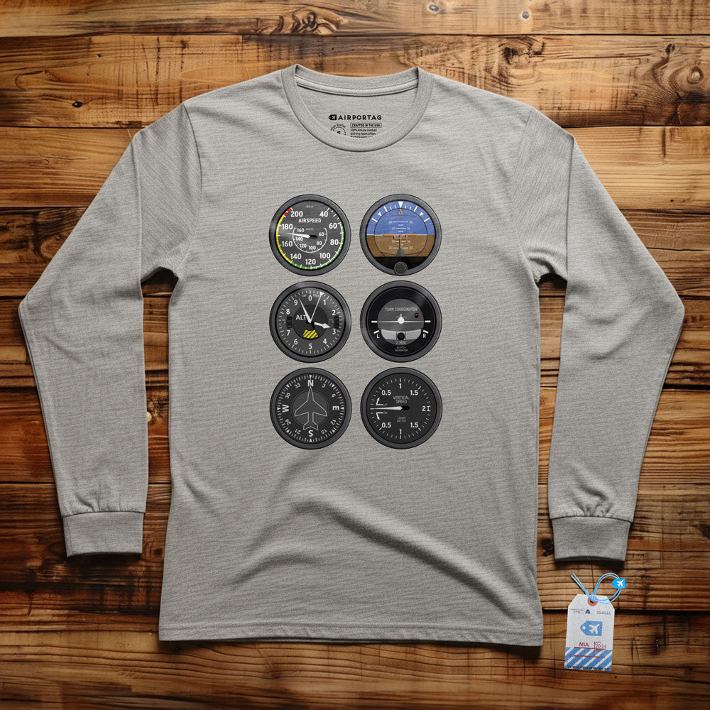 Flight Instruments - Long Sleeve T-Shirt