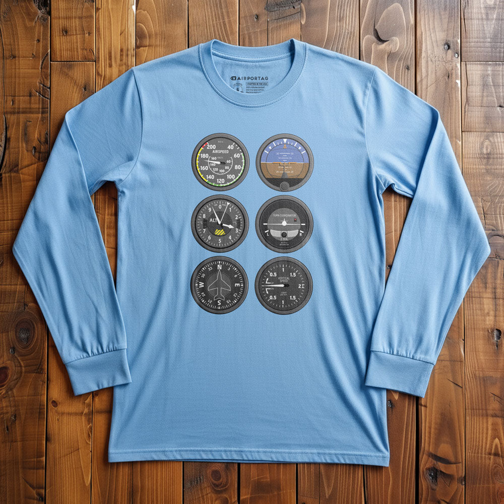 Flight Instruments - Long Sleeve T-Shirt