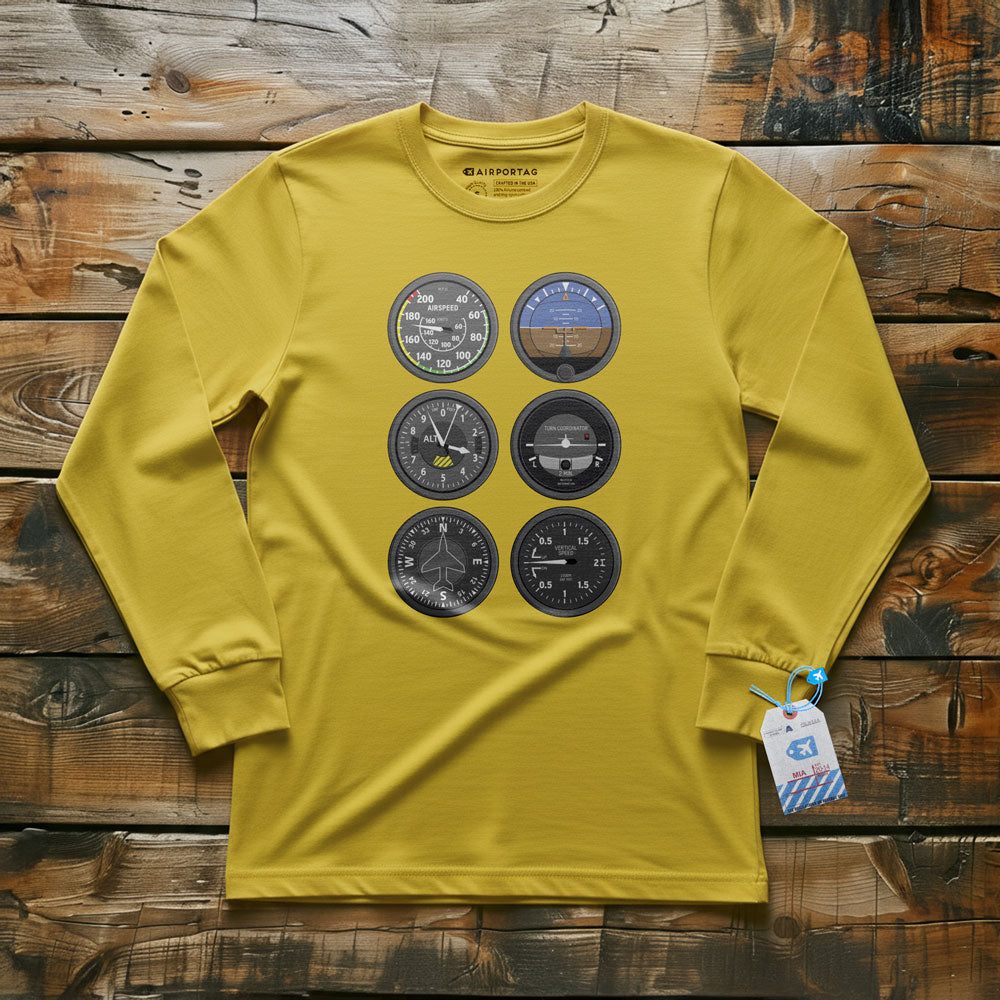 Flight Instruments - Long Sleeve T-Shirt