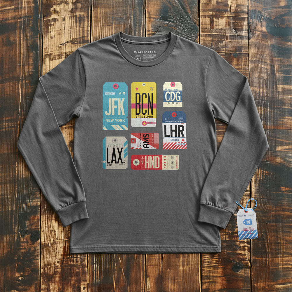 Flight Tags - Long Sleeve T-Shirt