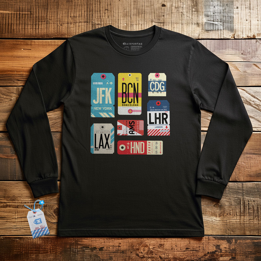 Flight Tags - Long Sleeve T-Shirt