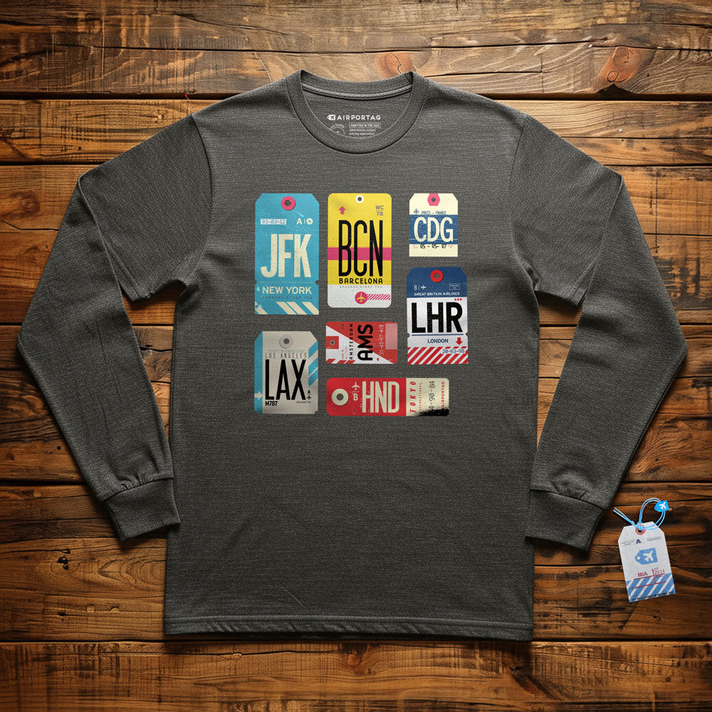 Flight Tags - Long Sleeve T-Shirt