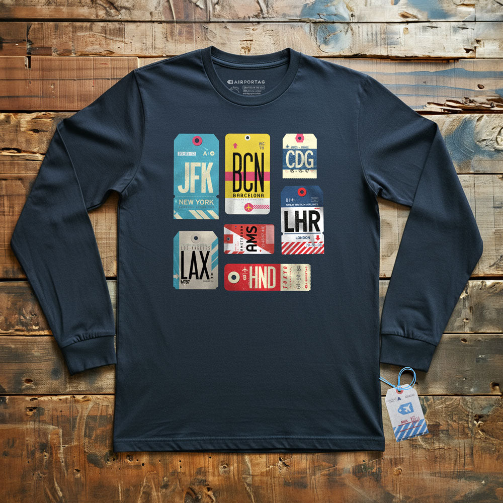 Flight Tags - Long Sleeve T-Shirt