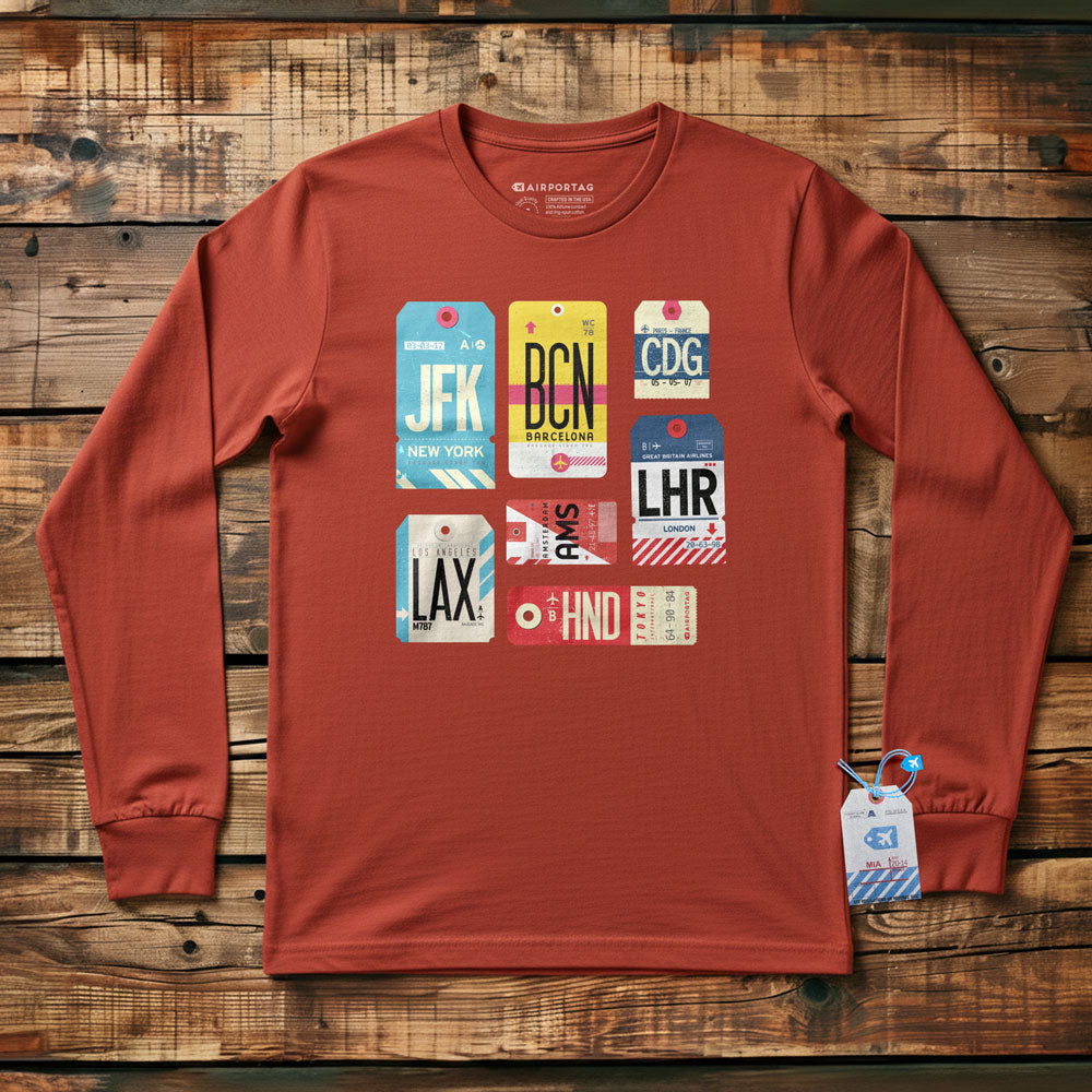 Flight Tags - Long Sleeve T-Shirt
