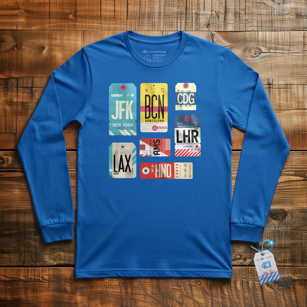 Flight Tags - Long Sleeve T-Shirt