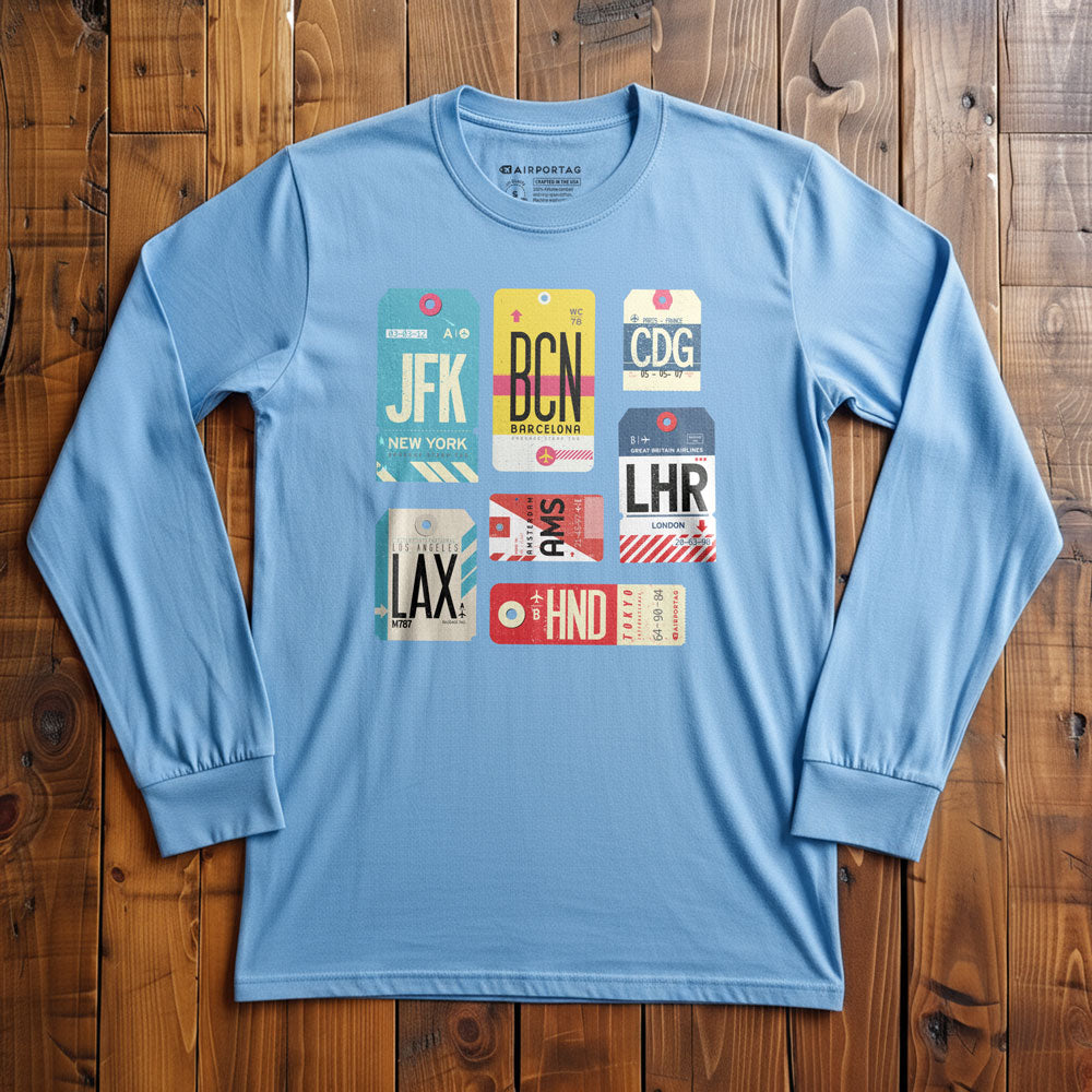 Flight Tags - Long Sleeve T-Shirt