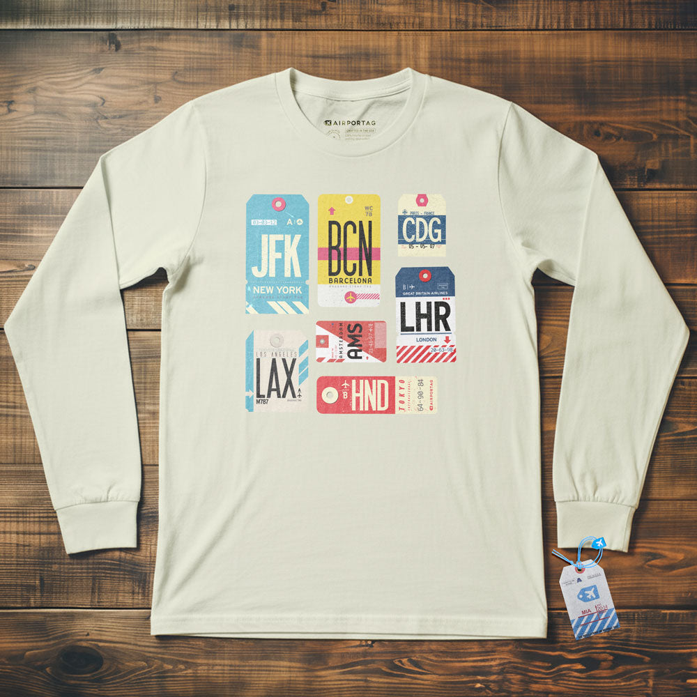 Flight Tags - Long Sleeve T-Shirt