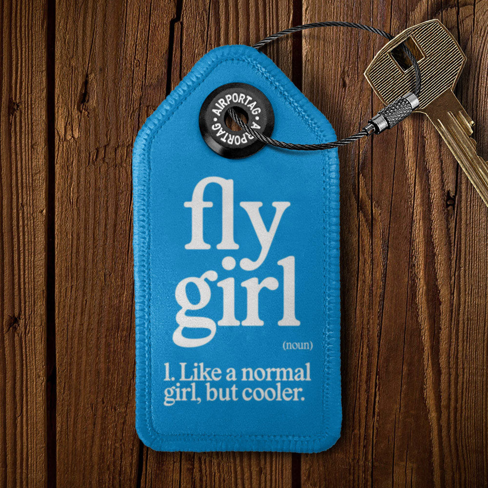 Fly Girl - Tag Keychain