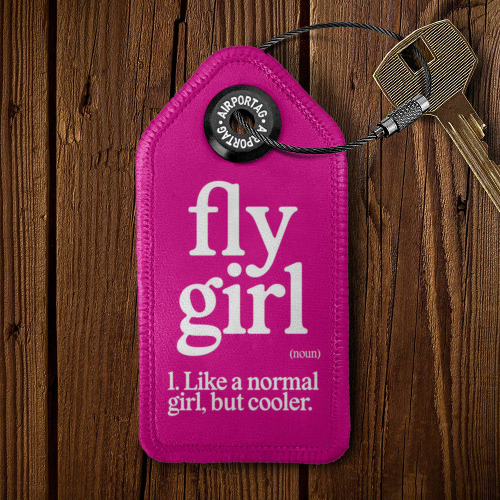 Fly Girl - Tag Keychain