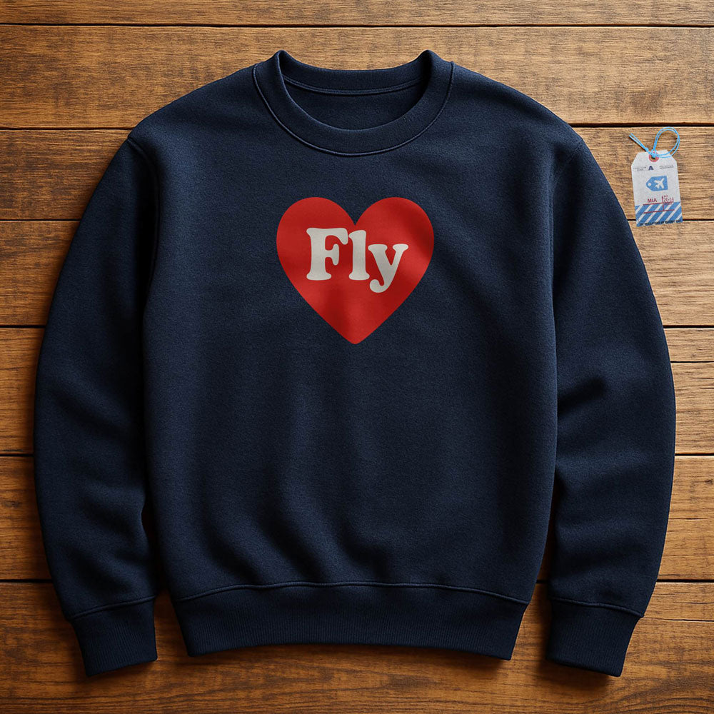 Fly Cute Heart - Sweatshirt