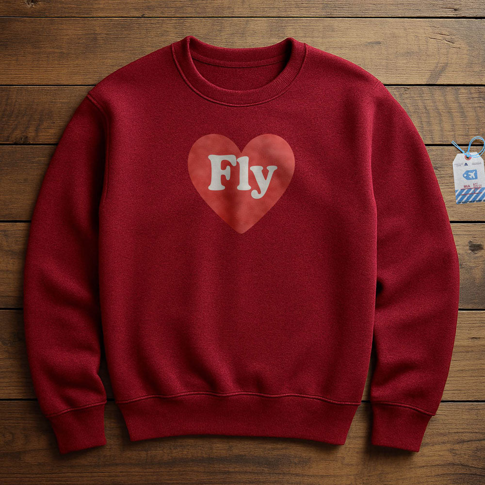 Fly Cute Heart - Sweatshirt