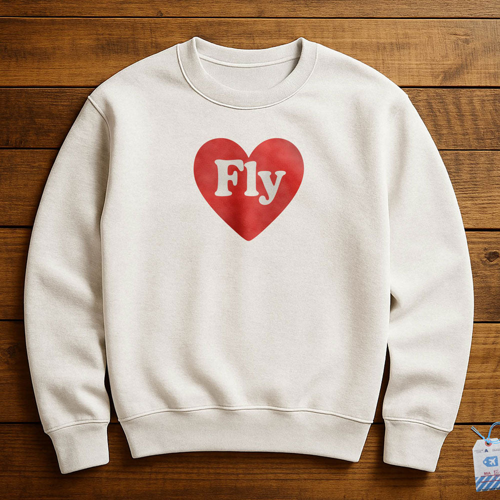 Fly Cute Heart - Sweatshirt