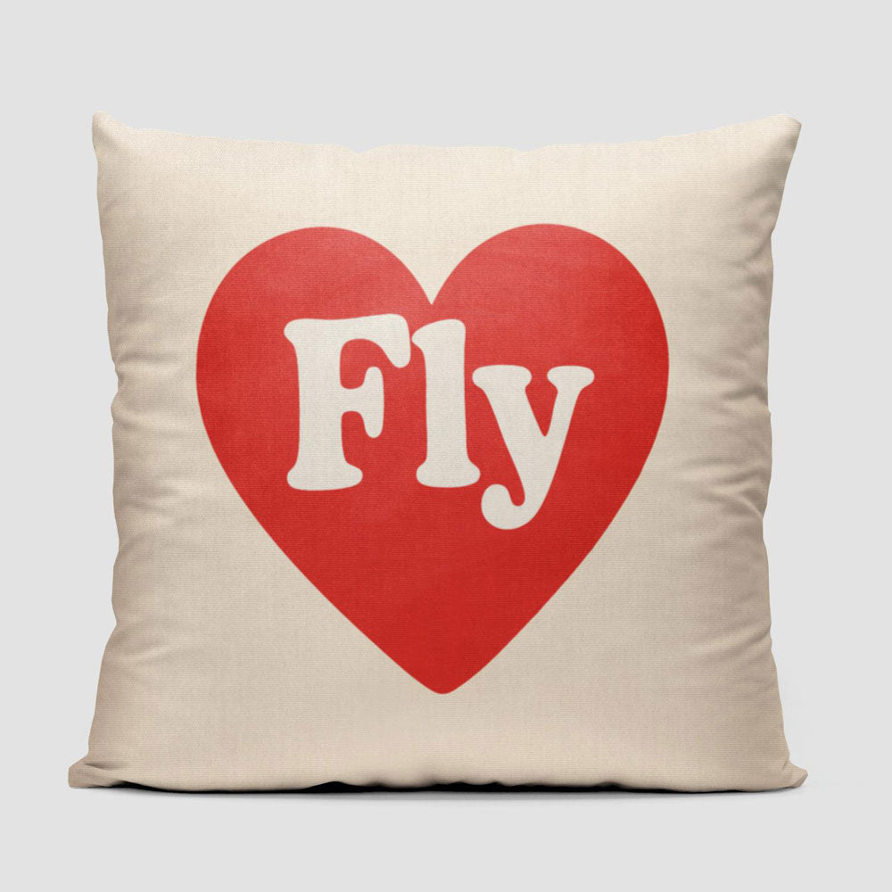 Fly Cute Heart - Throw Pillow