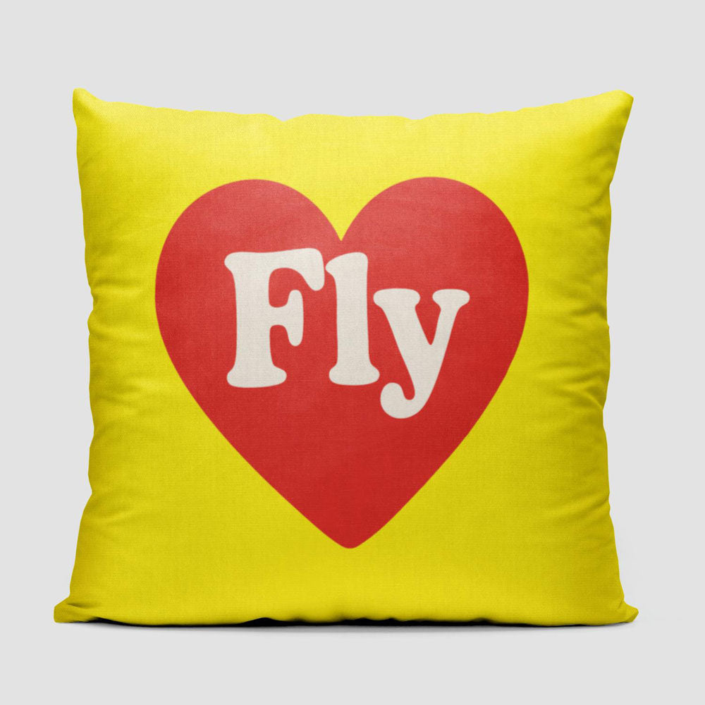 Fly Cute Heart - Throw Pillow