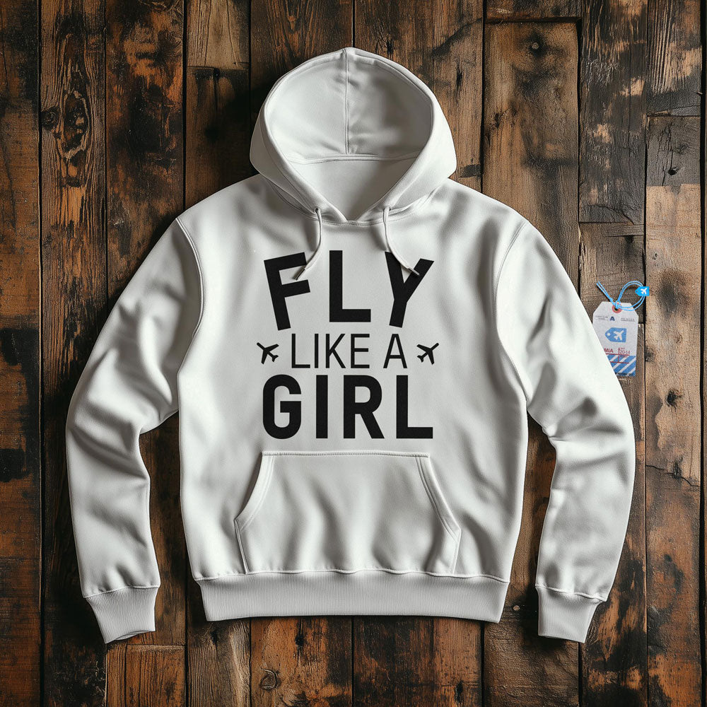 Fly Like A Girl - Pullover Hoodie