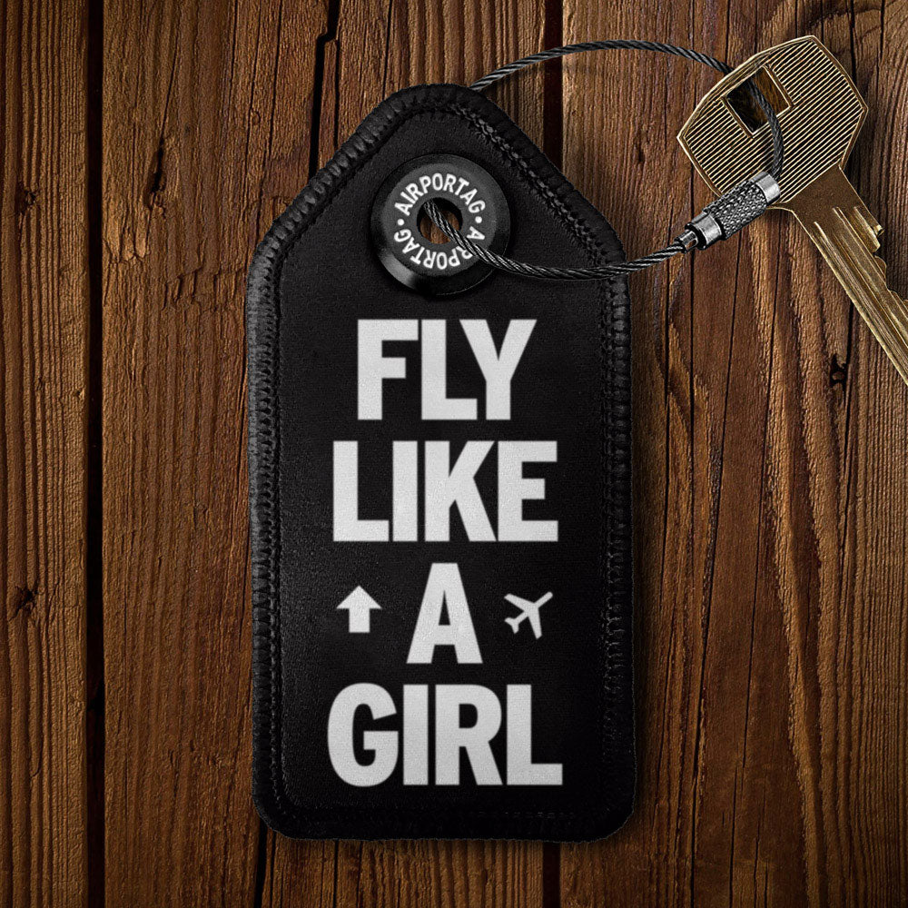 Fly Like A Girl - Tag Keychain