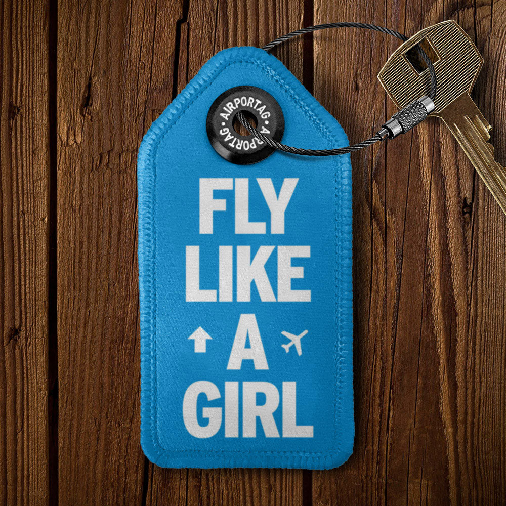 Fly Like A Girl - Tag Keychain