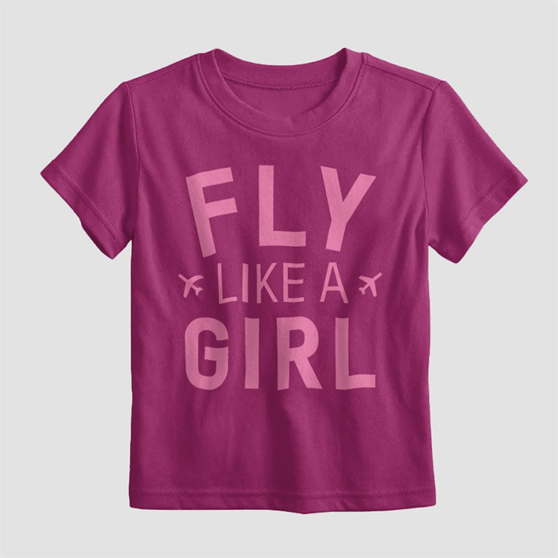 Fly Like A Girl - Kids T-Shirt