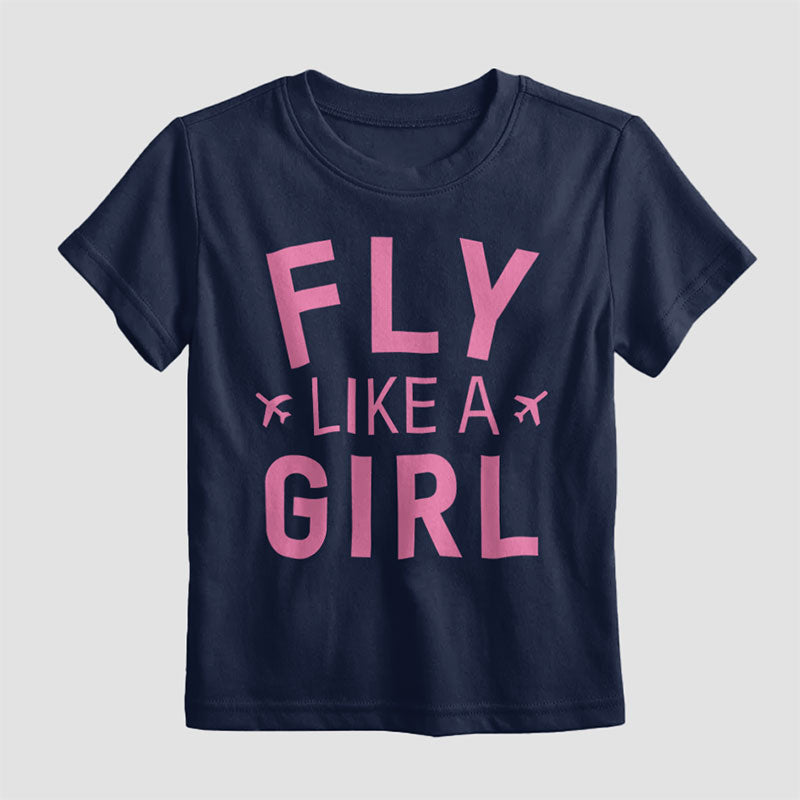 Fly Like A Girl - Kids T-Shirt