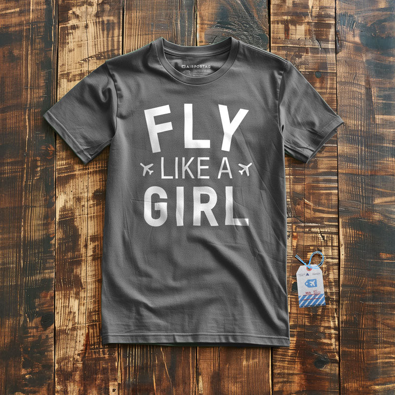 Fly Like A Girl - T-Shirt