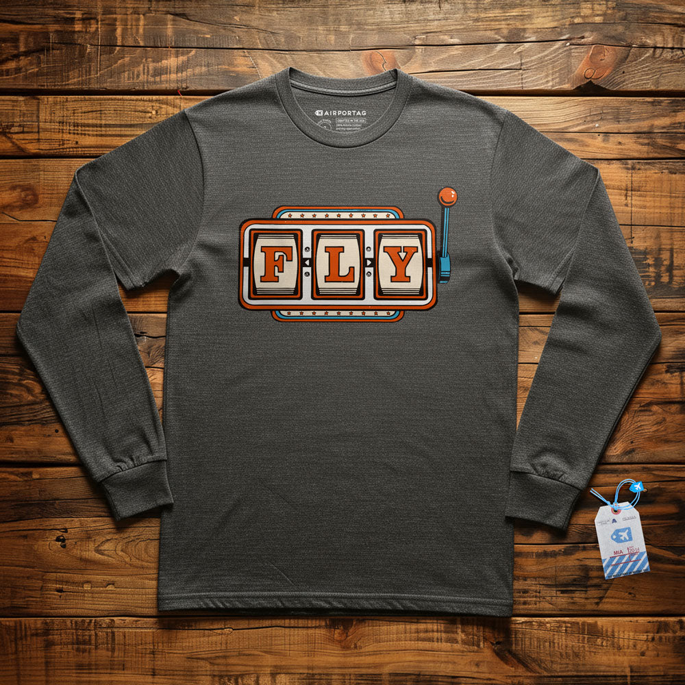Fly Slot Machine - Long Sleeve T-Shirt