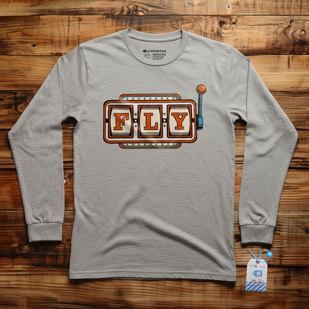 Fly Slot Machine - Long Sleeve T-Shirt