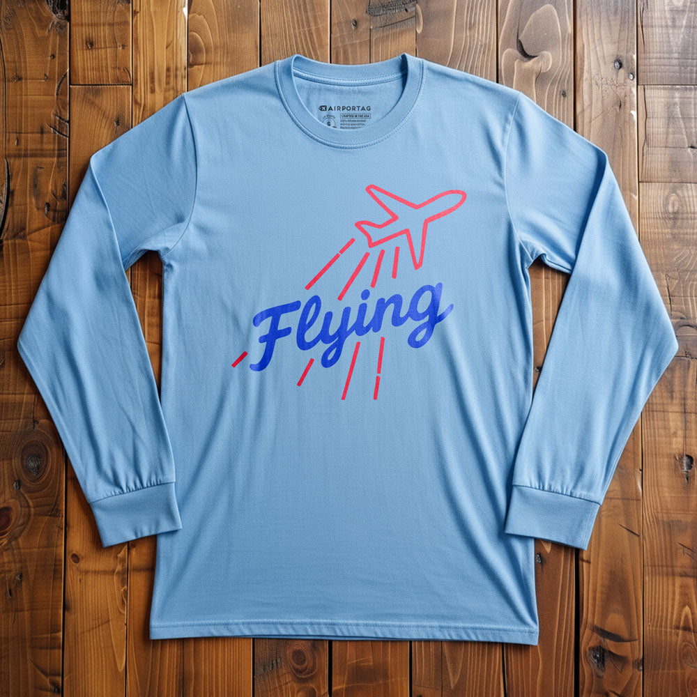 Flying Up Plane - Long Sleeve T-Shirt