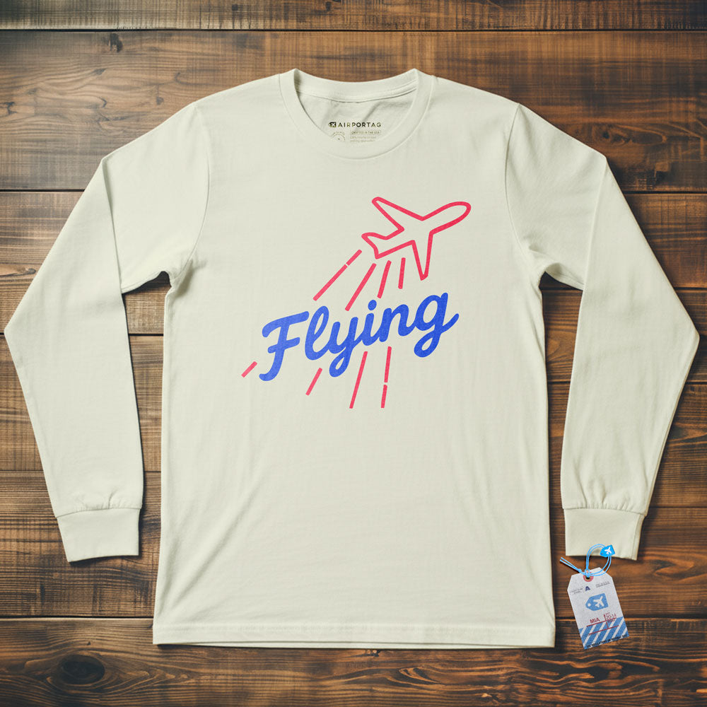 Flying Up Plane - Long Sleeve T-Shirt