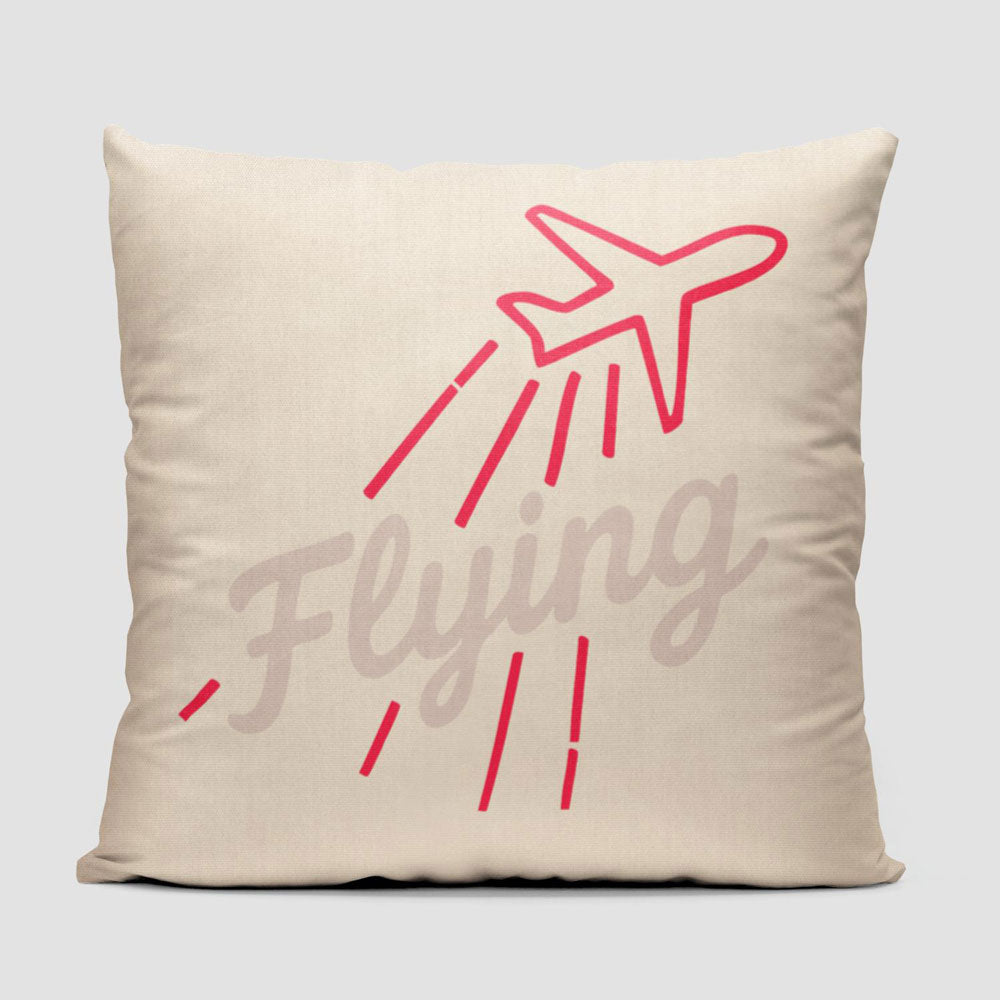 Flying Up Plane - Throw Pillow