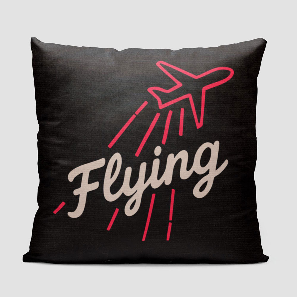 Flying Up Plane - Throw Pillow
