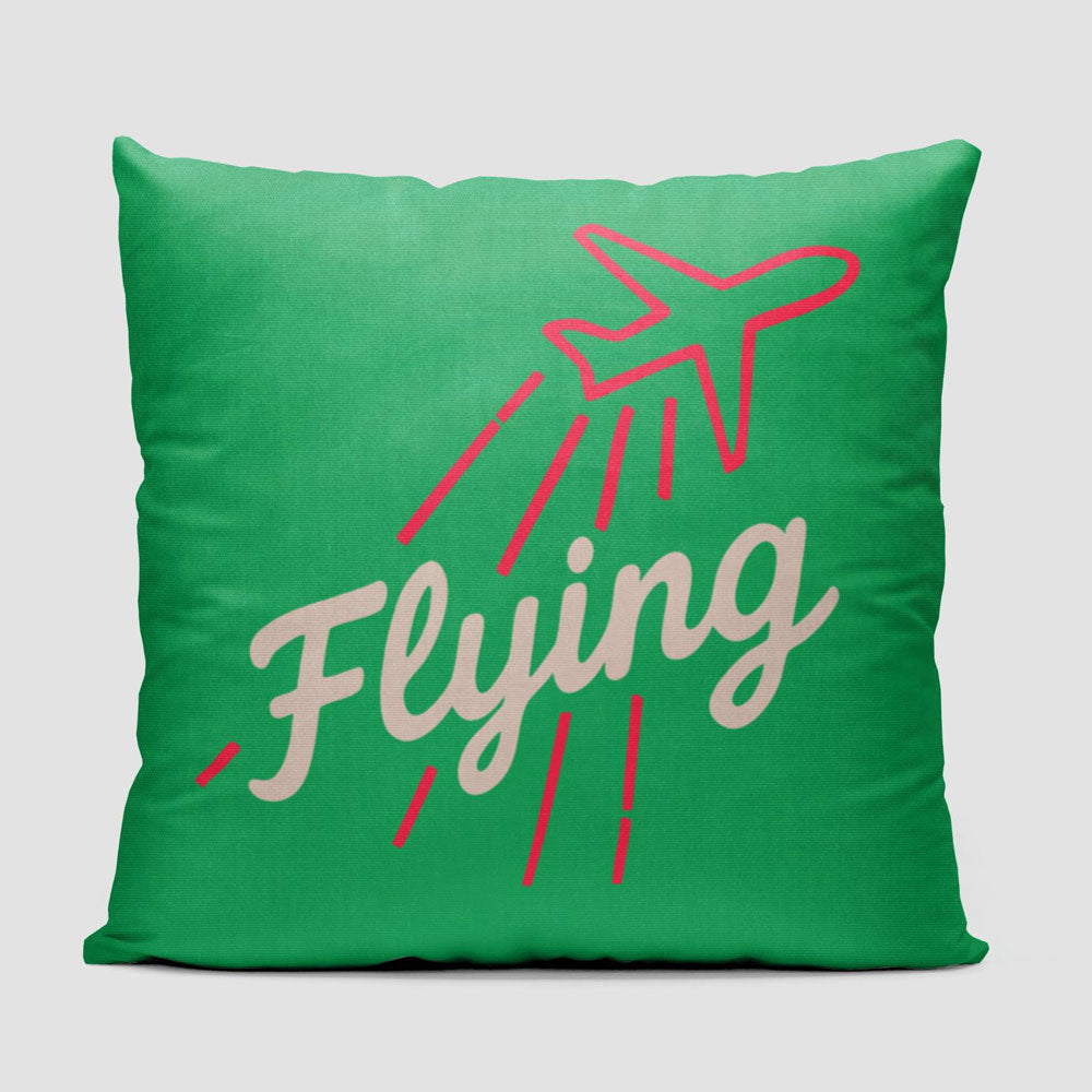 Flying Up Plane - Throw Pillow
