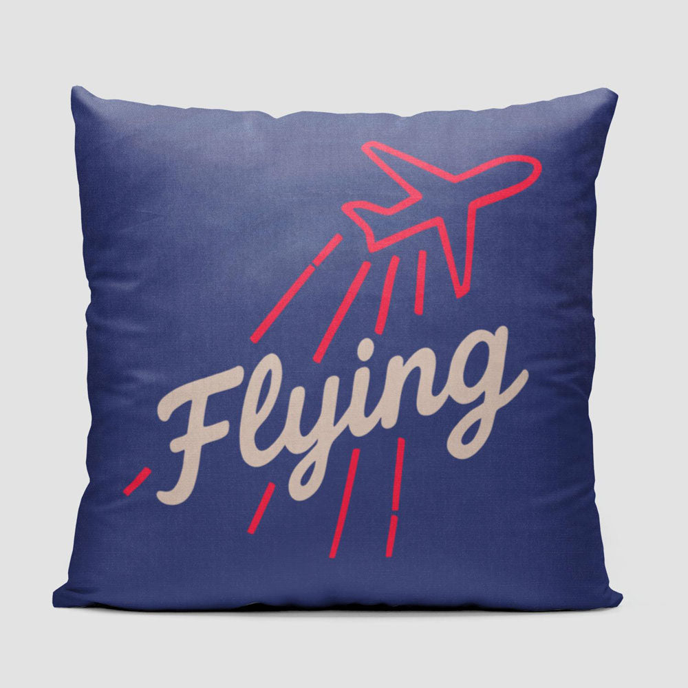 Flying Up Plane - Throw Pillow