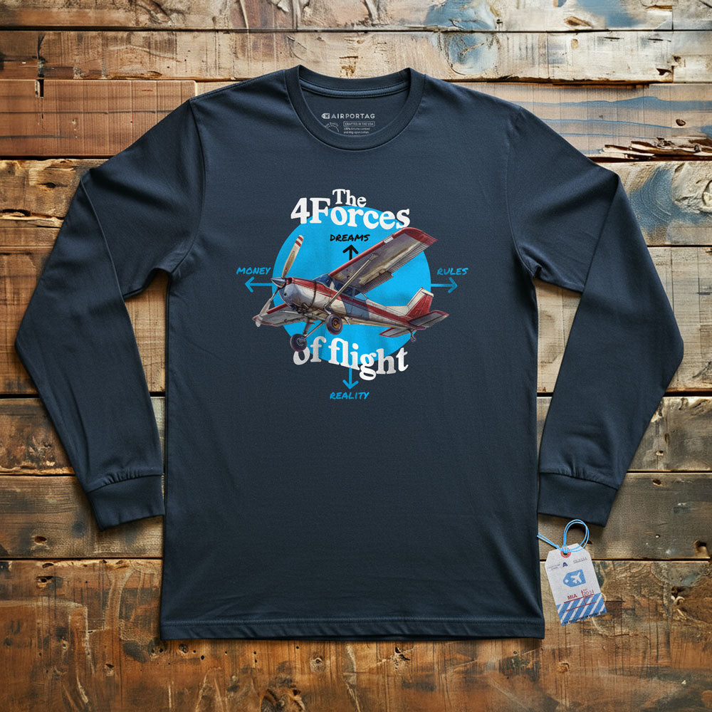 The Four Forces Of Flight - Long Sleeve T-Shirt