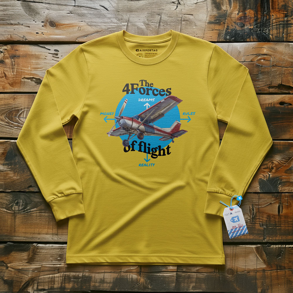 The Four Forces Of Flight - Long Sleeve T-Shirt