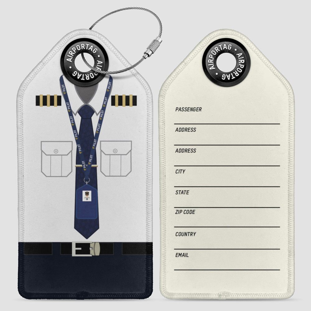 Uniforme de pilote FR - Étiquette de bagage