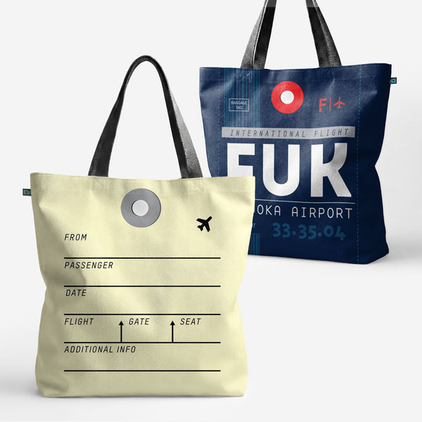 トートバッグ - FUK - 福岡空港 - 九州、日本 - IATA コード FUK