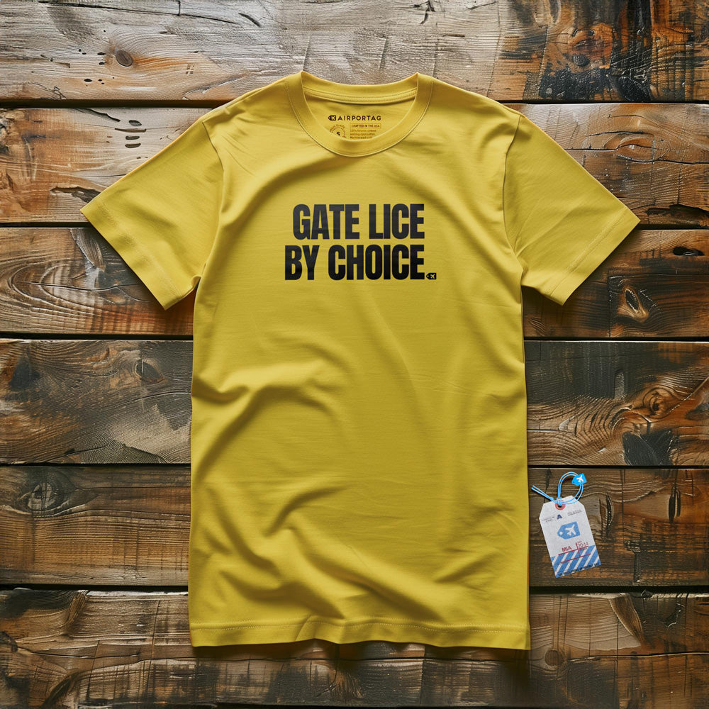Gate Lice by Choice - T-Shirt - Yellow
