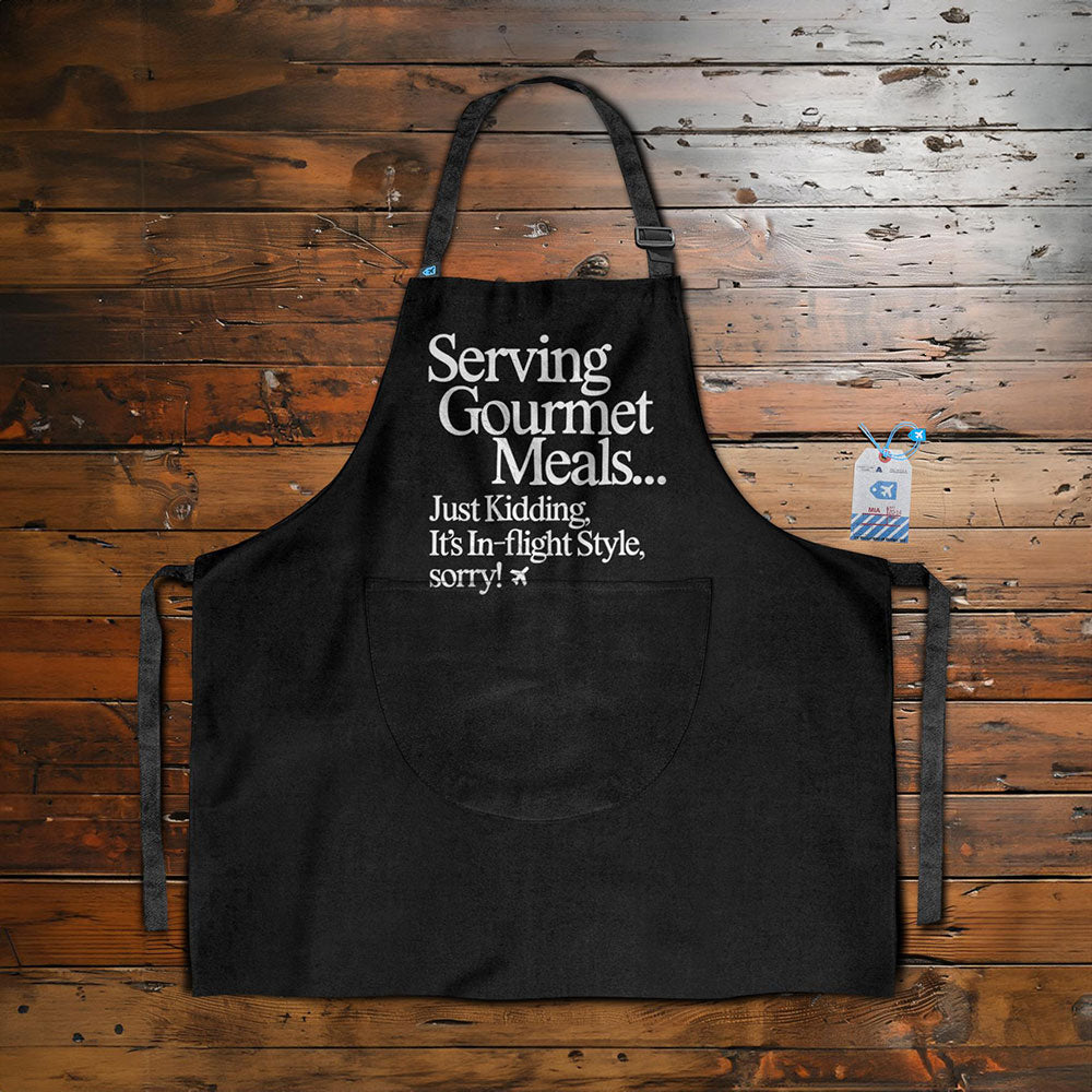 Serving Gourmet Meals, in-flight style - Kitchen Apron