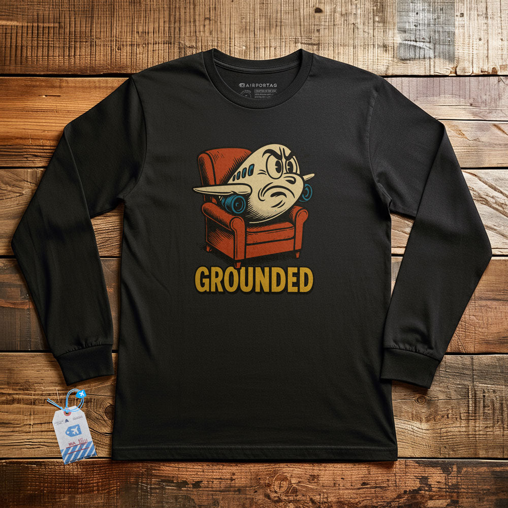 Grounded Plane - Long Sleeve T-Shirt