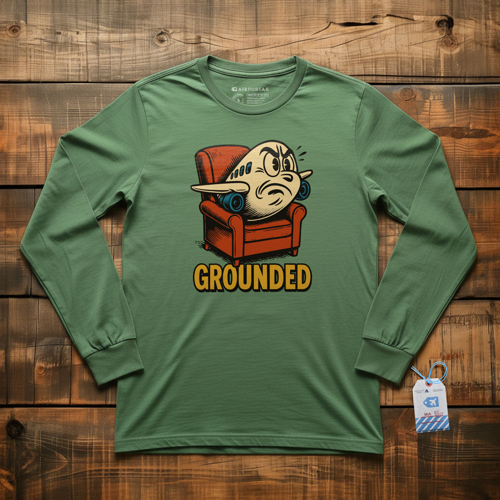 Grounded Plane - Long Sleeve T-Shirt