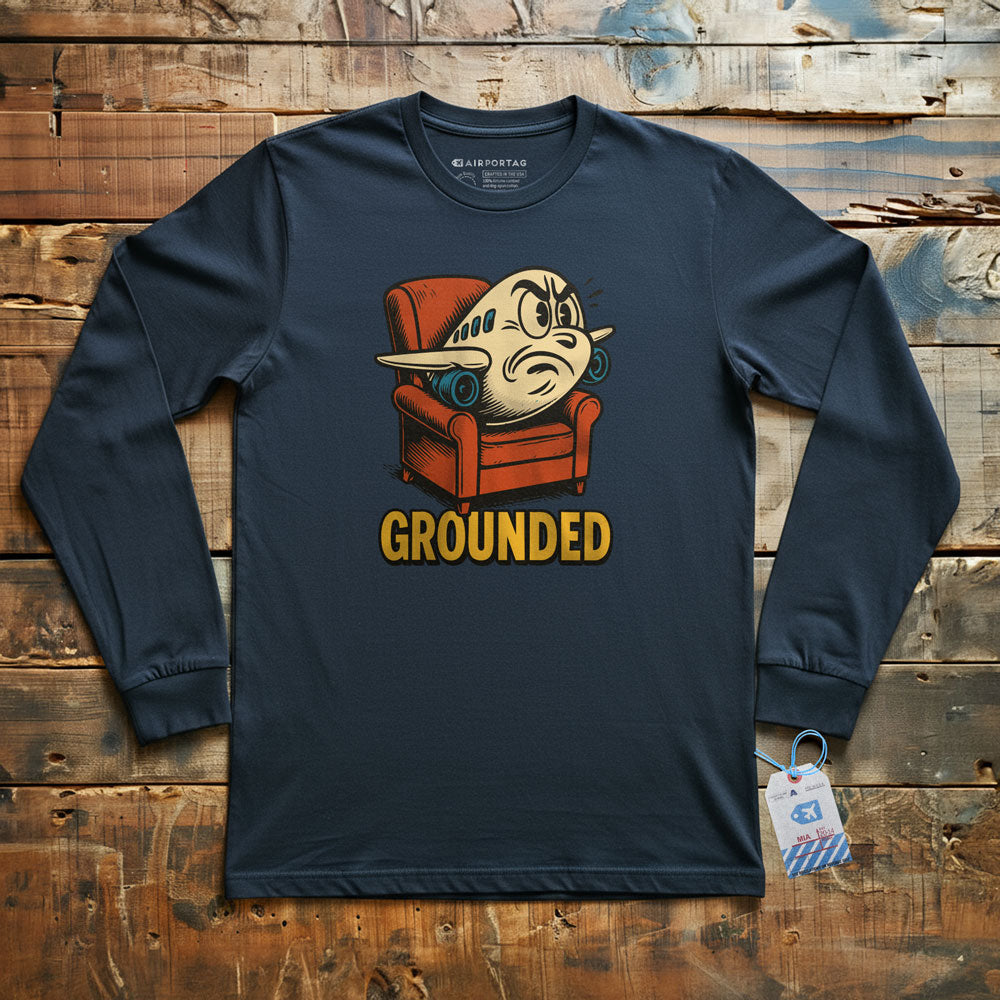 Grounded Plane - Long Sleeve T-Shirt